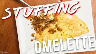 Thanksgiving Leftovers: Stuffing Omelette | SAM THE COOKING GUY