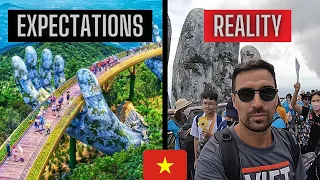 WORLD'S MOST BEAUTIFUL BRIDGE? 🇻🇳 WORTH A VISIT? Golden bridge (Ba Na Hills SunWorld ) VIETNAM VLOG