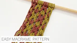 EASY MACRAME PATTERN | MACRAME TUTORIAL | MACRAME KNOTS | MACRAME FOR BEGINNERS