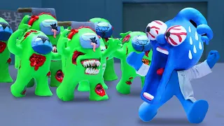 Oh no!!! Stupid game in the laboratory - Zombies attack | Clay Mixer Friends Funny Animation