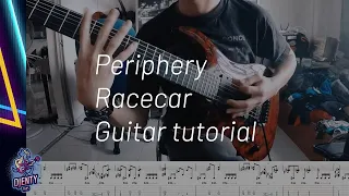 Racecar - Periphery Guitar Tutorial (On Screen Guitar Tabs)