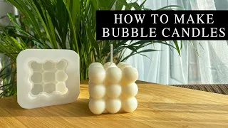 HOW TO MAKE BUBBLE CANDLES USING SOY WAX | KERASOY 4120