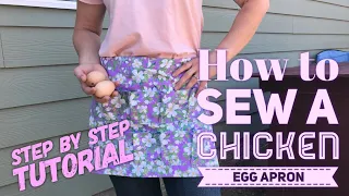 How to sew a Chicken Egg Apron - Step by step tutorial