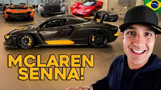 MCLAREN EM HOMENAGEM AO AYRTON SENNA ACABA DE CHEGAR NO BRASIL * TODOS OS DETALHES MCLAREN SENNA *