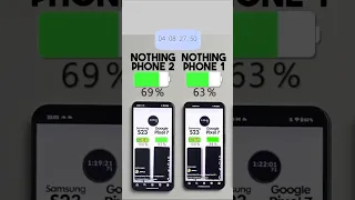 Nothing Phone 2 vs. Phone 1 Battery Test 🔋🤺 Subscribe for more 👍🏼