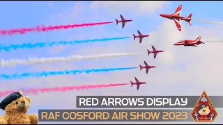 THE WORLD FAMOUS RED ARROWS DISPLAY EXCELLENCE AT RAF COSFORD AIR SHOW 2023