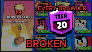 How to get EVERY BRAWLER Rank 20 for FREE in Trophy Escape! (Not clickbait)