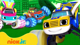 Super Hero Blaze Saves Axle City w/ Super Wheels! 🚗 Blaze and the Monster Machines | Nick Jr.