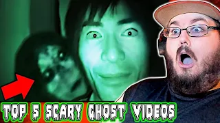 Top 5 SCARY Ghost Videos That'll Make You CRY for DADDY @NukesTop5 REACTION!!!