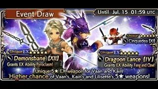 Dissidia Final Fantasy: Opera Omnia - Vaan and Kain EX Free Multi Pull