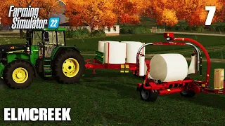 MORE SILAGE Bales Wrapping | Industrializing Elmcreek | FS22 Timelapse | Ep7