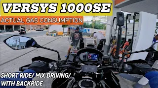 VERSYS 1000SE ACTUAL GAS CONSUMPTION | SHORT RIDE |