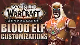 NEW Blood Elf Customization Options | Shadowlands Alpha