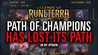 Path of Champions HAS LOST ITS PATH... What has this mode BECOME???