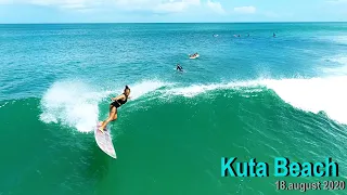 Surfing Kuta Beach BALI 10:00 18.August.2020