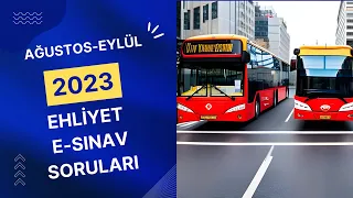 #YENİ EHLİYET ANİMASYONLU SINAV SORULARI #2023 EYLÜL #EKİM2023