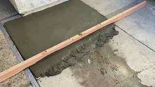 Salvando piso de concreto mal hecho