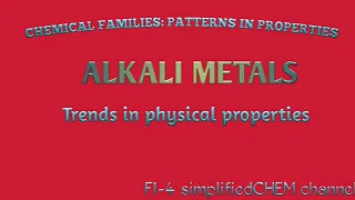 Chemical Families (Alkali Metals)