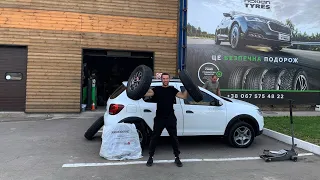 Эксперимент с колесами от Suzuky Jimny на Renault Sandero Stepway