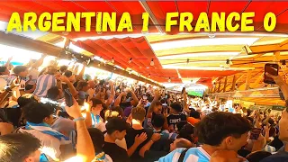 First Goal Messi 1 - 0 - World Cup  - Argentine vs France - Crowd Explodes in Tenerife