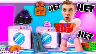 СИМУЛЯТОР СТИРКИ в Roblox! Стираю ГРЯЗНОЕ БЕЛЬЁ!