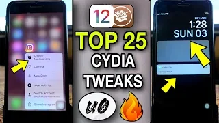 25 + FREE JAILBREAK tweaks for iOS 12 - 12.1.2 | Unc0ver Cyida Jailbreak Tweaks !