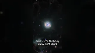 zoom into cats eye nebula #shorts