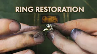 DESTROYED Gold Ring Restoration, Dog Chew Repair