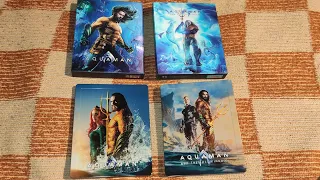 Aquaman and the Lost Kingdom & Aquaman Manta Lab Exclusive FullSlip Steelbook Unboxing & Review en