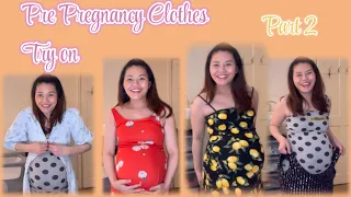 PRE PREGNANCY CLOTHES TRY ON Challenge Part 2 | Pregnancy Updates