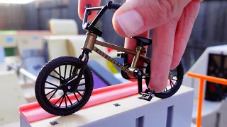 BMX Finger | Tech Deck Mega Ramp | Tricks On Teck Deck Finger BMX | Mini Nike