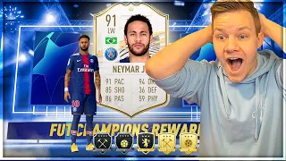 PACKER UCL NEYMAR OG ICON TIL OVER 1 MIL COINS I KÆMPE REWARDS PACKOPENING!