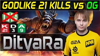 Dota 2 | Na`Vi Ditya-Ra - Ursa 21 Kills REKT OG @Starladder Tournament Gameplay