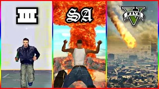 ATOMIC EXPLOSIONS😱 in GTA Games | Nuclear Bomb🎇