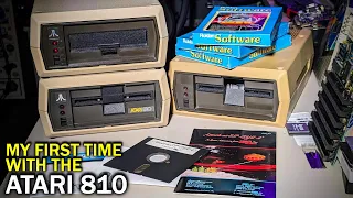 These are some cool disc drives but we have some issues (Atari 810)