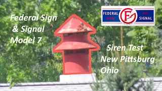 Federal Sign & Signal Model 7 Siren Test (Full Attack)