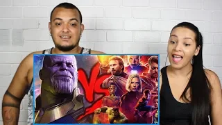 REAGINDO A Vingadores VS. Thanos | Duelo de Titãs (ESPECIAL VINGADORES: GUERRA INFINITA)