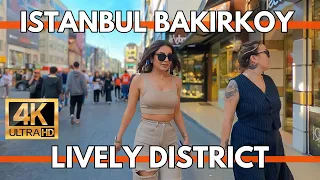 ISTANBUL CITY CENTER 2024 LIVELY SHOPPING DISTRICT BAKIRKOY MARKETS,STREET FOODS,BAZAAR
