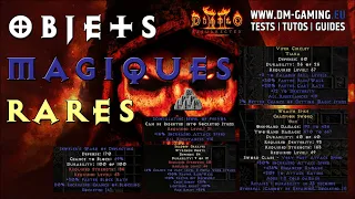 Guides objets bleus magiques et jaunes rares, à garder et qui coutent cher | Diablo 2 Resurrected