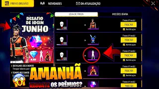 CORREE!! MELHOR EVENTO DE JUNHO, MOCHILA DO COELHÃO, SOMBRA ROXA E CUBO MÁGICO GRÁTIS - FREE FIRE