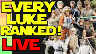 Every Star Wars Black Series LUKE SKYWALKER Ranked! Recent Pickups, Wheel of Rebo! - LIVE
