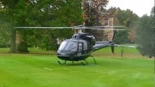 FlyMeNow Helicopter Charter - Eurocopter AS355 'Twin Squirrel' - Start-up and Take-off...