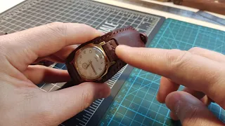 Ремешок-напульсник для часов из кожи leather watch strap