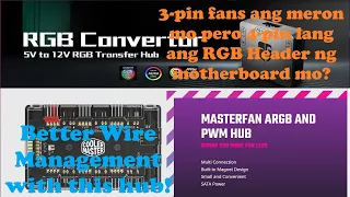 Deepcool RGB Convertor 3pin to 4pin hub & Cooler Master ARGB PWM Hub. Unboxing, Review and Tutorial