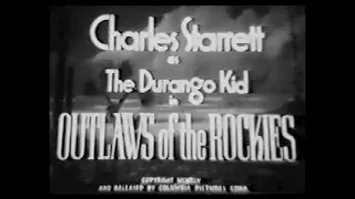 The Durango Kid - Outlaws Of The Rockies - Charles Starrett, Tex Harding