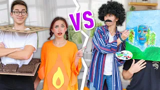 Couple VS Couple: DIY HALLOWEEN COSTUMES with Brooklyn & Brooks VS Bailey & Asa