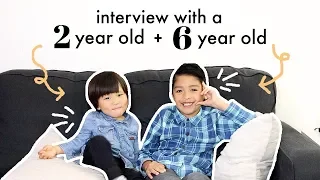 INTERVIEW WITH MY 2 AND 6 YEAR OLD | Mel and Shane