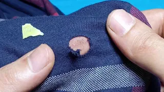 Apprenez à réparer de manière invisible un trou dans un T-shirt / Gardez vos vêtements