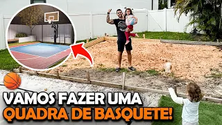 🏀 Vamos construir uma quadra de basquete na nossa casa em Orlando!