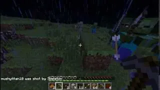 Minecraft Survival EP4: Dont mess with a zombie with a shovel!!!